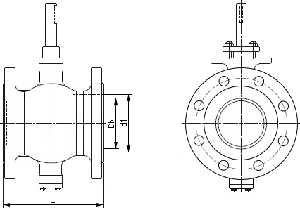氣動V型球閥結(jié)構(gòu)圖