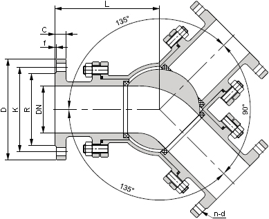 不銹鋼Y型三通球閥